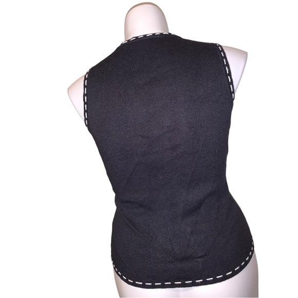 Pappagallo Christmas Theme Holiday Vest, Size Small - Picture 9 of 16